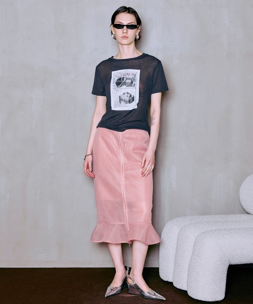 MAISON SPECIAL（メゾンスペシャル） スカート Sheer Bonded Ruffle