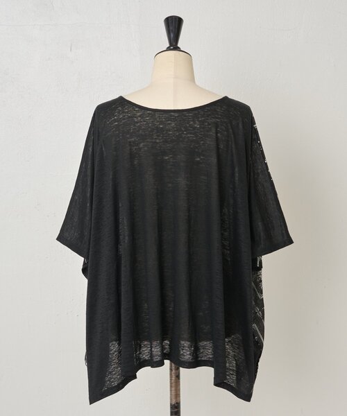 BEARDSLEY（ビアズリー） tシャツ 刺繍風プリントプルオーバー