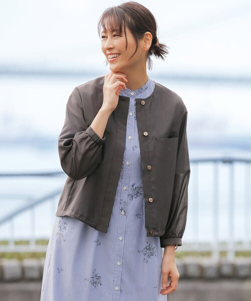 J.PRESS（J.プレス） ブルゾン アウター 「季節の変わり目に」リネン 