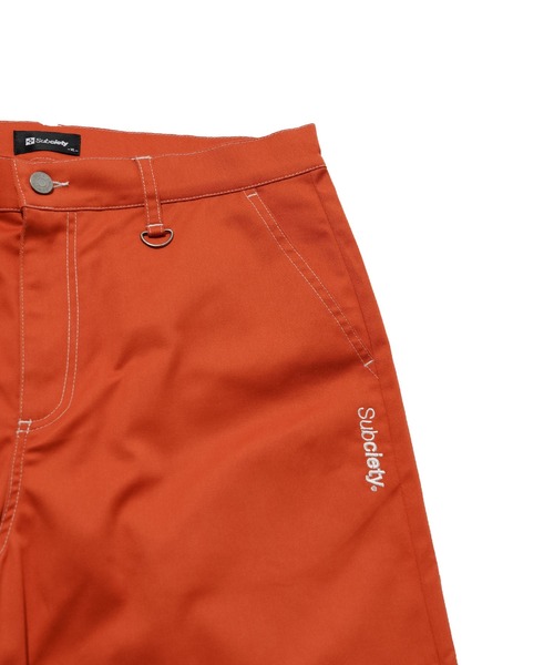 「Subciety」 チノパンツ LARGE オレンジ メンズ_画像9