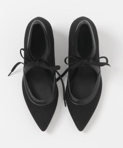 パンプス 「別注」AJUGA.×RODE SKO　「MADE IN JAPAN」チャンキーヒールリボンパンプス_17