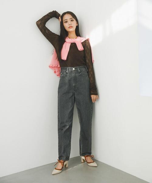 パンプス 「別注」AJUGA.×RODE SKO　「MADE IN JAPAN」チャンキーヒールリボンパンプス_6