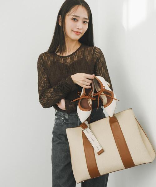 パンプス 「別注」AJUGA.×RODE SKO　「MADE IN JAPAN」チャンキーヒールリボンパンプス_7