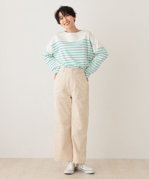 「Afternoon Tea」 長袖カットソー MEDIUM ブルー レディース_画像5