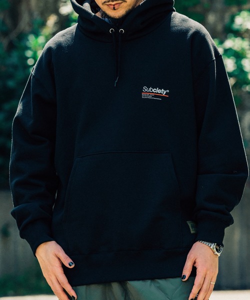「Subciety」 プルオーバーパーカー LARGE ホワイト メンズ_画像5