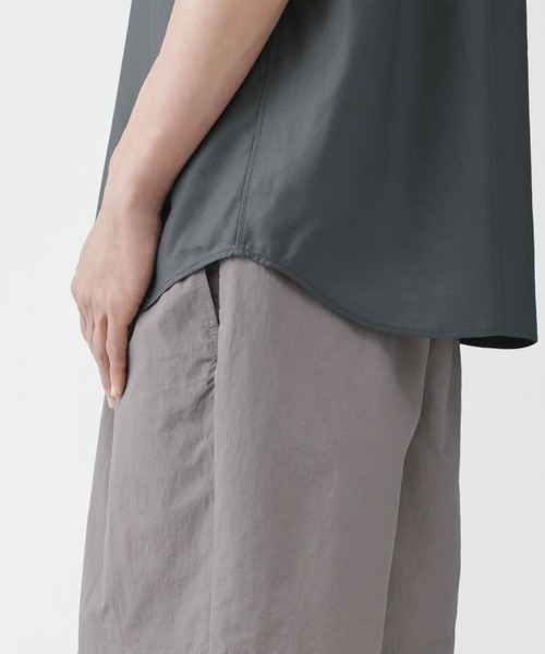 MUJI Labo シャツ 半袖 「MUJI Labo」紳士 和紙混ドビー織り 半袖