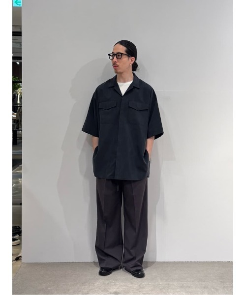 シャツ onegravity / シルクナイロン ショートスリーブシャツ メンズの画像