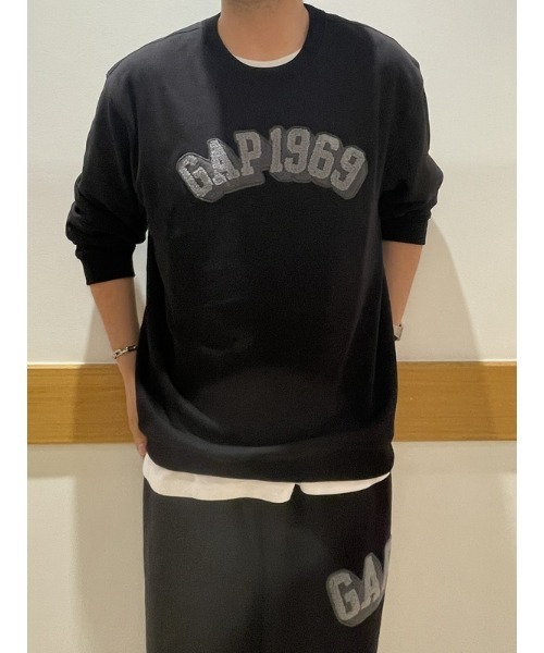 「GAP」 スウェットカットソー X-SMALL ネイビー メンズ_画像6