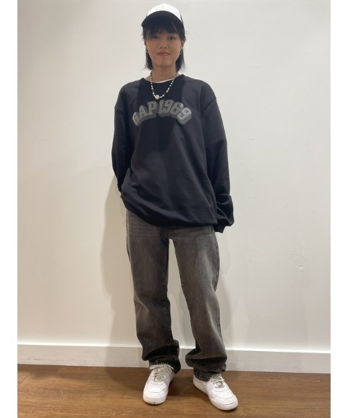 「GAP」 スウェットカットソー X-SMALL ネイビー メンズ_画像7