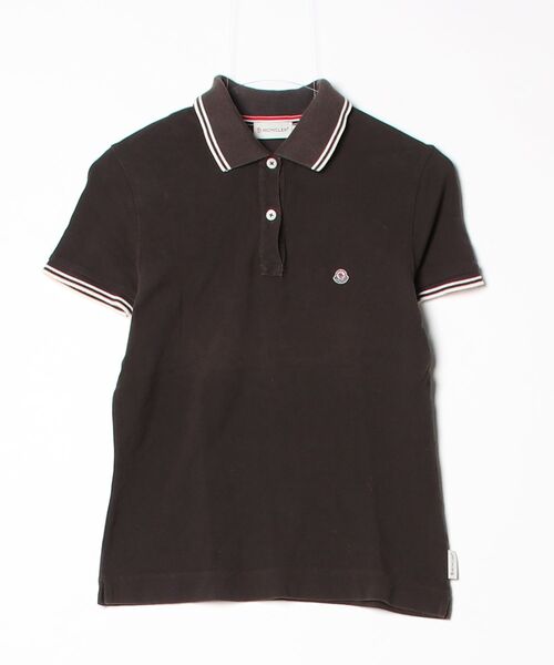 MONCLER（モンクレール） 半袖ポロシャツ X-SMALL ブラウン レディース