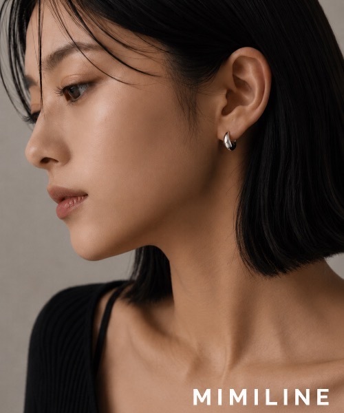 MIMILINE つけっぱなし サージカルステンレス アレルギー対応 ピアス
