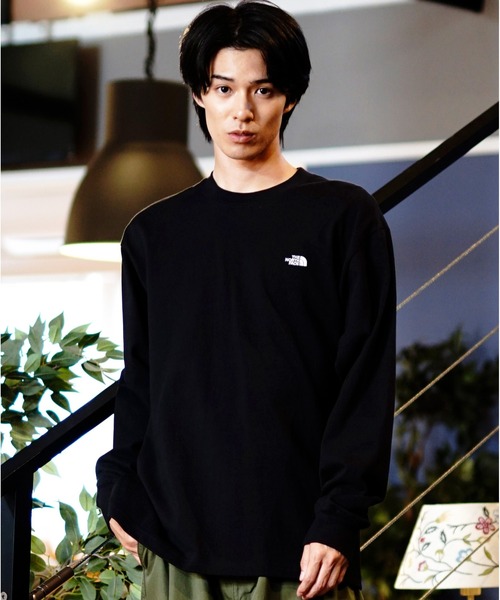 「THE NORTH FACE」 長袖Tシャツ L ブラック メンズ_画像4