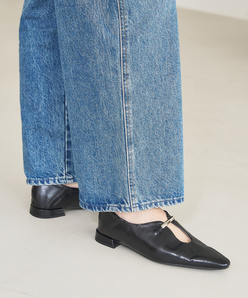 FLAT（フラット） シューズ 「追加2」フロントメタルバブーシュ