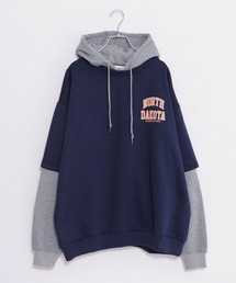 パーカー 【THE HITSS】カレッジロゴ 裏起毛 フェイクレイヤード プルオーバーパーカー :59835309:ZOZOTOWN Yahoo!店 - 通販 - Yahoo!ショッピング