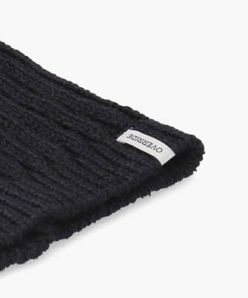 おまとめ◉キャットイヤーフラップニット黒×ミルキーウェイネクタイ override ニット帽 ニットキャップ OVERRIDE KNIT MIX CAT
