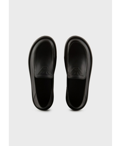 ローファー 【エンポリオ アルマーニ】イーグルロゴ　ローファー エンポリオ アルマーニ EMPORIO