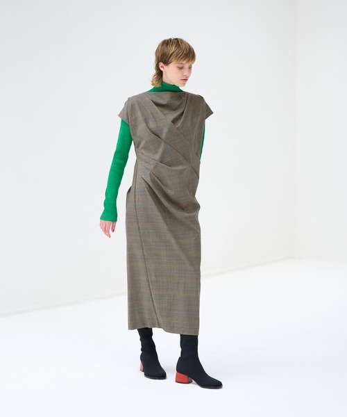 LANVIN en Bleu ワンピース オープンバックレディワンピース
