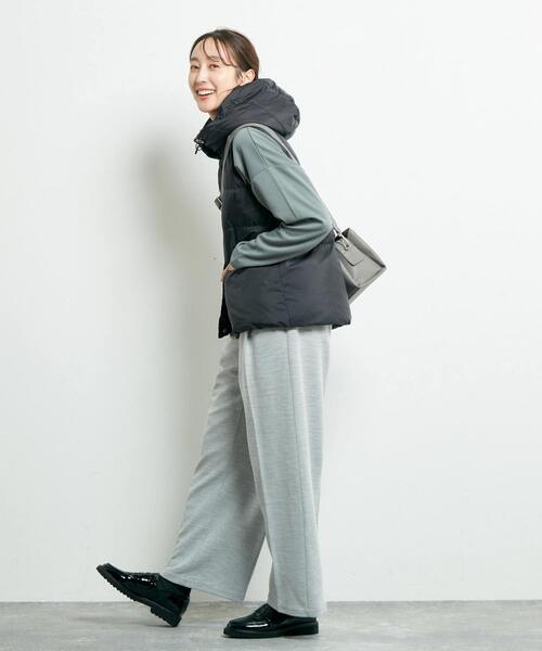 MELROSE claire パンツ 「シーズンを象徴する生地感のベルテッド