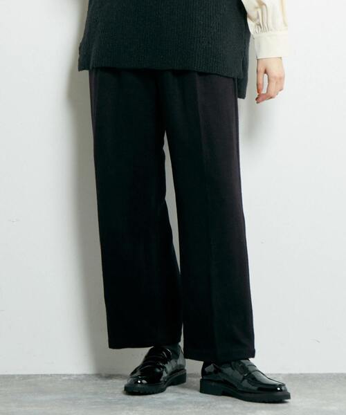 MELROSE claire パンツ 「シーズンを象徴する生地感のベルテッド