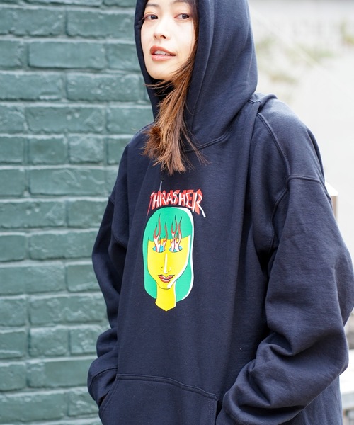THRASHER パーカー TALK SHIT by GONZ HOODED SWEAT PARKA