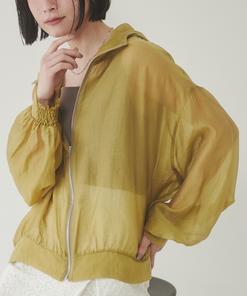 hunch（ハンチ） ブラウス シャツ 「WEB限定/別注」シアー バルーン