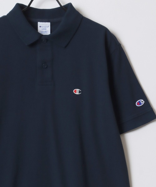 Champion ポロシャツ Champion/チャンピオン カノコ 無地 ロゴ