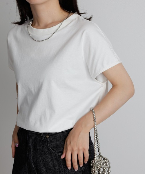 RANAN tシャツ 「Beautiful Cotton」サイドスリットフレンチ