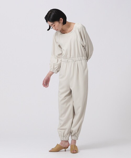 INDIVI GALLEST サロペット オーバーオール 2WAYオフショル