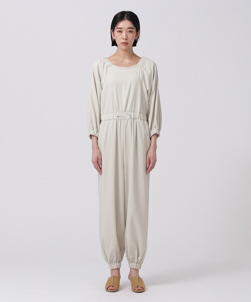 INDIVI GALLEST サロペット オーバーオール 2WAYオフショル