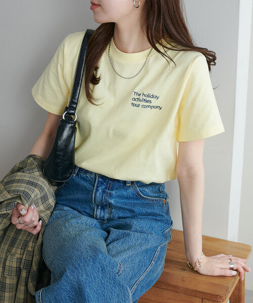 【新品タグ付き】【希少】 d.i.a. 背中スピンドルラメロゴTシャツ Discoat tシャツ 「新色追加」3段ロゴ刺繍ショートTシャツ「WEB