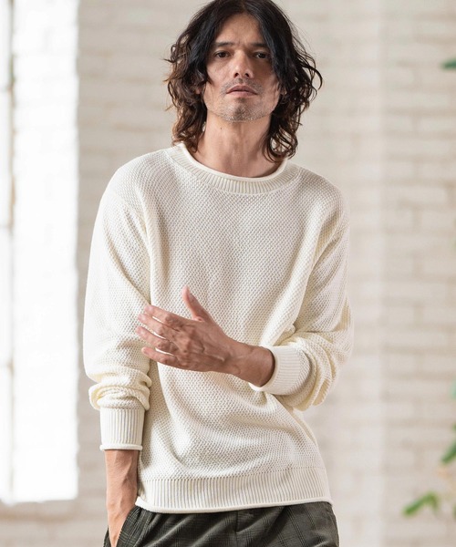 CAMBIO（カンビオ） セーター ニット mn3002- ロールネック7GG鹿の子