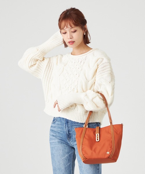 LA BAGAGERIE（ラバガジェリー） トートバッグ ひねり金具付き 