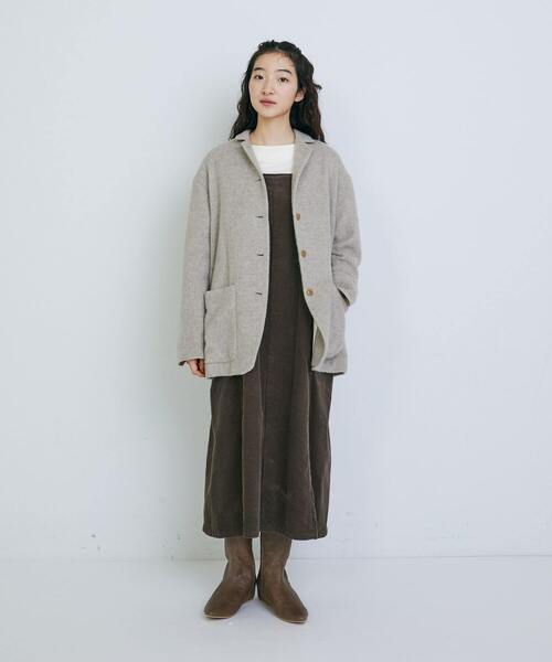 ADIEU TRISTESSE - conges payes コーデュロイジャケット ベージュ conges payes ADIEU TRISTESSE ジャンパースカート コーデュロイ