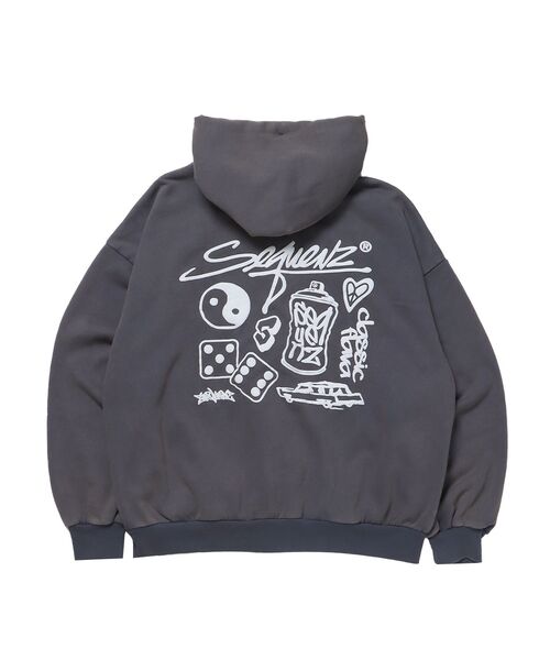 SEQUENZE パーカー 「SEQUENZ（シークエンズ）」LOGO APPLIQUE
