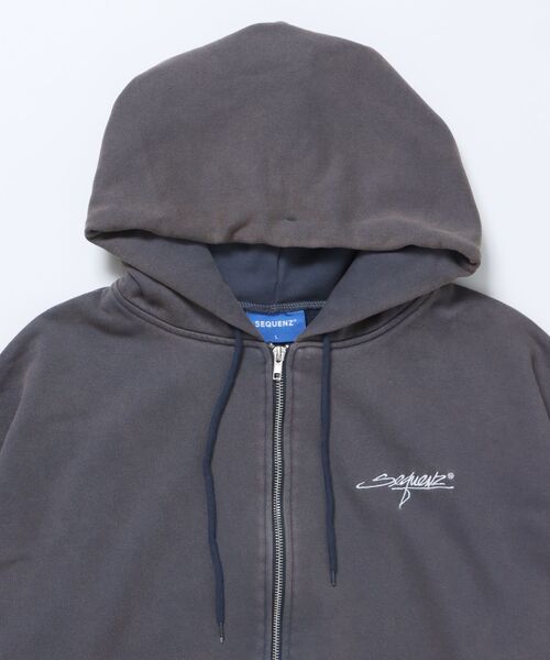 sqnz パーカー 完売カラー SEQUENZ（シークエンズ）】sqnz washed wappen zip p/k