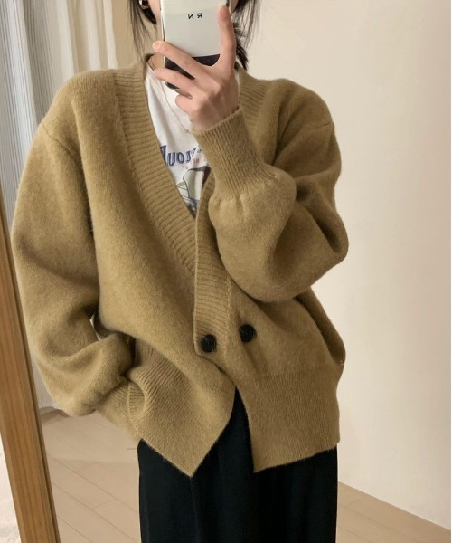ダブルスタンダード ロング丈ニットカーディガン DOUBLE STANDARD CLOTHING（ダブルスタンダードクロージング