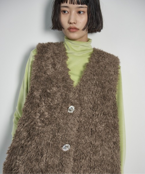 THE Yon ダウンベスト ベスト キルトライニングエコファーミドルジレ