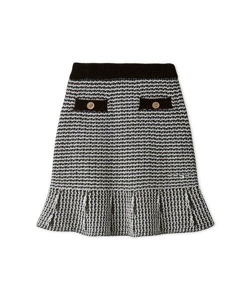LILY BROWN×MARY QUANT マリクワ　ツイードニットスカート LILY BROWN スカート 「LILY BROWN×MARY QUANT」「WEB・一部店舗