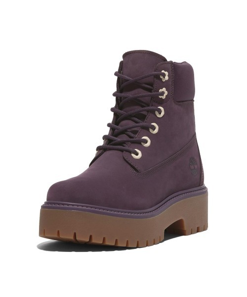 【週末最終値下】厚底ブーツ Timberland ティンバーランド ／紫パープル ティンバーランドTimberland プレミアムブーツ パープル ヒップ