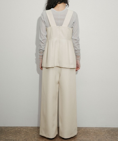 【逸品】・【サステナブル】ペプラムロンパース ADAM ET ROPÉ FEMME(アダム エ ロペ ファム) / 【逸品