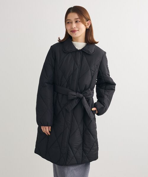 Green Parks（グリーンパークス） コート アウター ファー衿ダイヤ