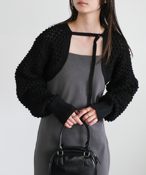 select MOCA（セレクトモカ） カーディガン ベルトデザインポコポコ