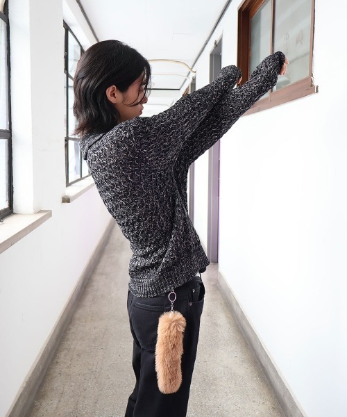 4INT. キーホルダー フェイクファー しっぽ キーホルダー : ZOZOTOWN