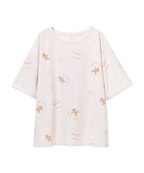 gelato pique（ジェラートピケ）の「ベア柄リブロングTシャツ