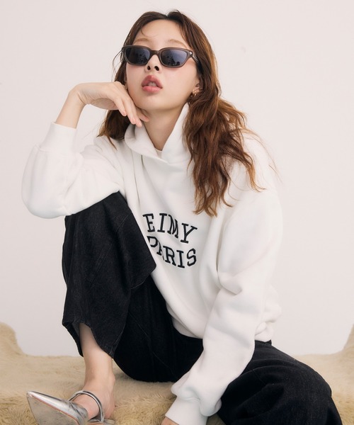 パーカー EIMY PARISロゴフーディー レディース eimy istoire パーカー EIMY PARISロゴフーディー レディース