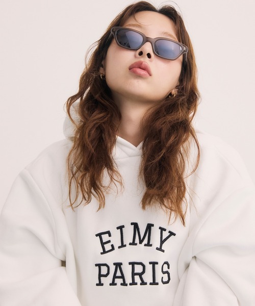 eimy istoire パーカー EIMY PARISロゴフーディー レディース
