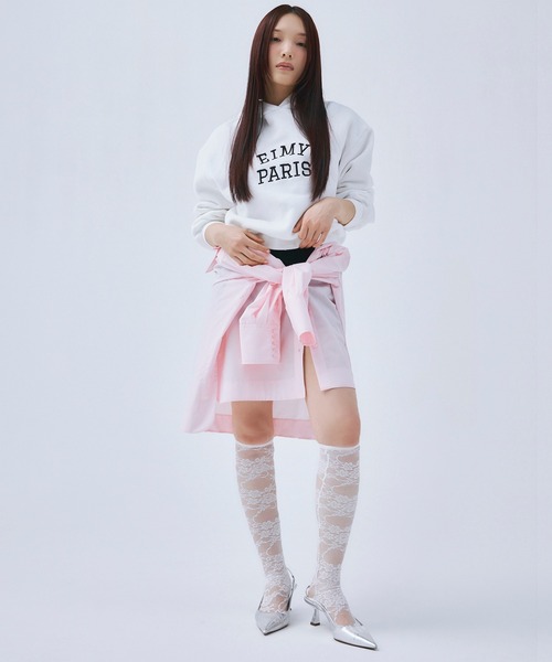 eimy istoire パーカー EIMY PARISロゴフーディー レディース