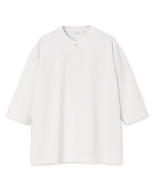 tシャツ ヘビーウェイト(8オンス) リラックスフィット 7分袖 ヘンリーTシャツ メンズ | LANVIN en Bleu | 11