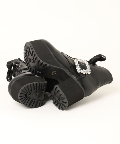 「attagirl」 ショートブーツ LL ブラック レディース_画像3