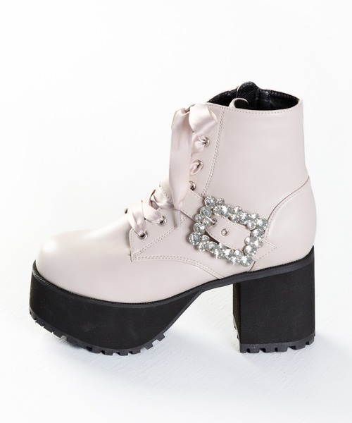 「attagirl」 ショートブーツ LL ブラック レディース_画像9